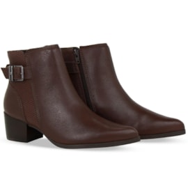 Bota Cano Baixo Bottero Burnish Wood Couro