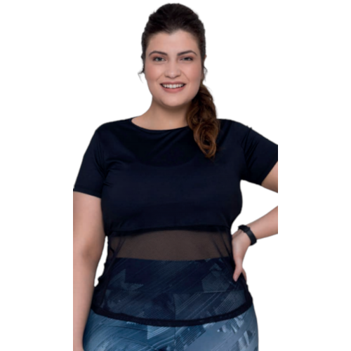 Camiseta Feminina Plus Size Selene Fitness