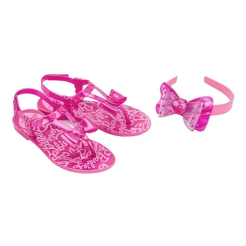 Sandália Grendene Kids Barbie Tiara Glam 22933