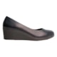 Sapato Anabela Ortopedico Feminino Usaflex Couro Comfort Aa3811001