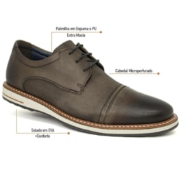 Sapato Social Masculino Democrata Metropolitan Olive 273202-003