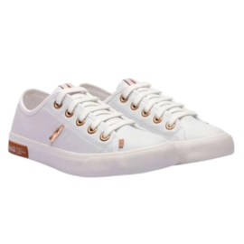 Tênis Casual Feminino Coca-Cola Miami Eco Cc2464 Branco Cobre